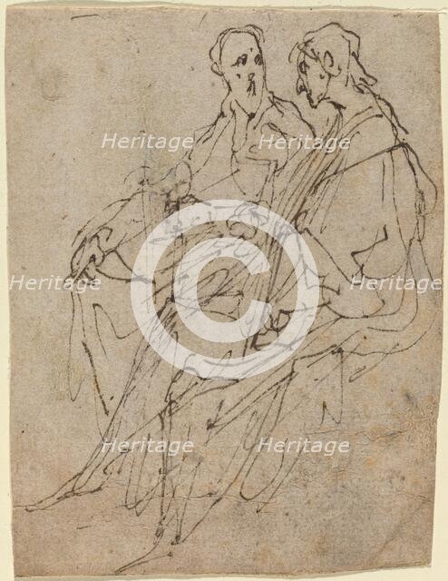 Two Seated Male Figures. Creator: Anthony van Dyck.