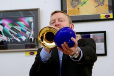 Stuart Henderson, Stuart Henderson Quartet, Clocktower Cafe Jazz Club, Croydon, London, April 2025. Creator: Brian O'Connor.