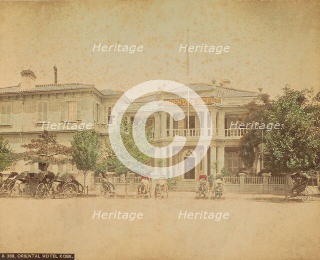 Oriental Hotel, Kobe, 1870s-1890s. Creator: Kusakabe Kimbei.