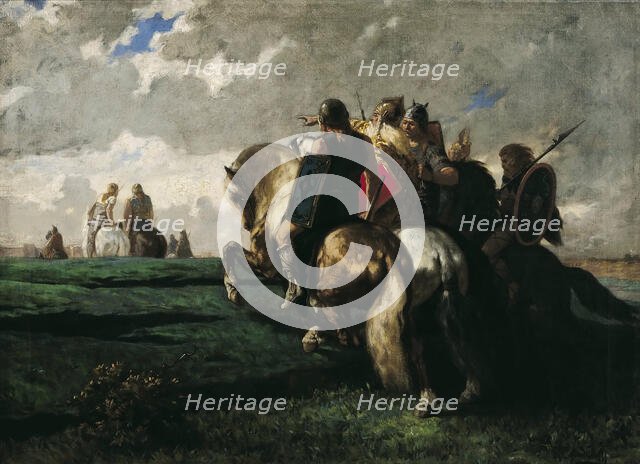 Gauls before Rome. Creator: Luminais, Évariste Vital (1822-1896).