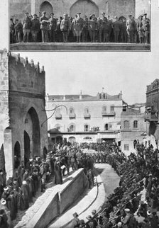 Distant Fronts, in Jerusalem; The speech, on December 11, 1917, of the proclamation.., 1917. Creator: Unknown.