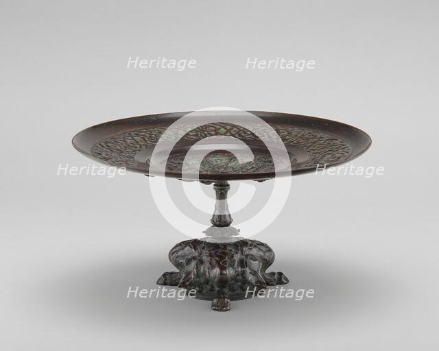 Card Receiver with Fawn's Feet and Grapes, model n.d., cast c. 1845/1874. Creator: Antoine-Louis Barye.