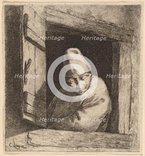 The Peasant in a Window. Creator: Cornelis Bega.