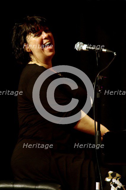 Liane Carroll, jazz musician, The Under Ground, Eastbourne, East Sussex.  Artist: Brian O'Connor