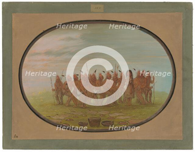Dance to the Berdache - Saukie, 1861/1869. Creator: George Catlin.