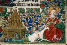 Hunt of the Unicorn. Horae ad usum Rotomagensem, 1460-1469. Creator: Maître de l'Échevinage de Rouen (active 1450-1485)