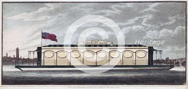 The Royal Waterloo Bath, pub. 1819. Creator: English School (19th Century).