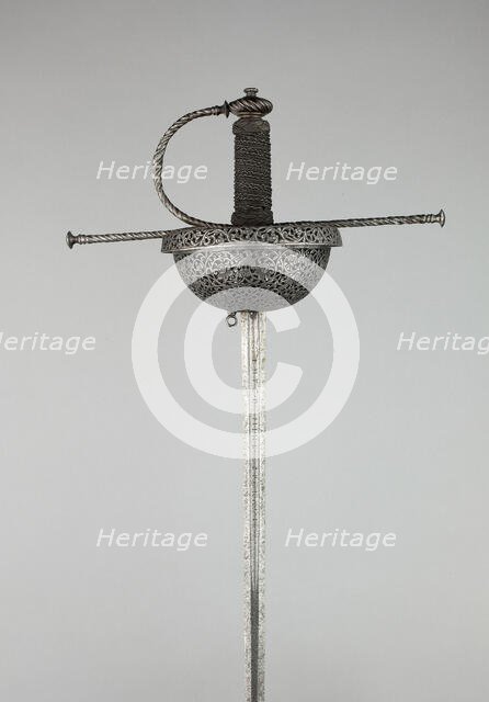 Cup-Hilted Rapier, Italy, c. 1650/70. Creator: Unknown.