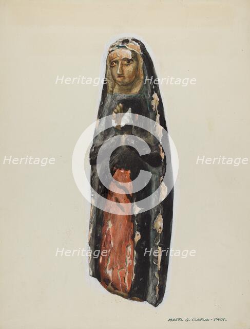 Bulto (Virgin), c. 1939. Creator: Majel G. Claflin.