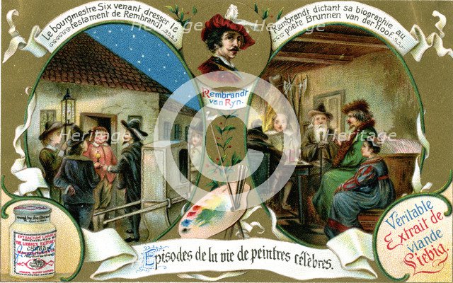 Episodes of the Life of Famous Painters: Rembrandt, (c1900). Artist: Unknown