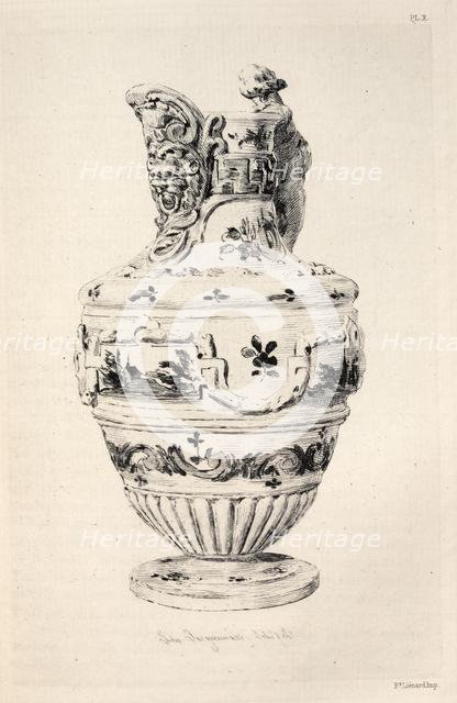 History of the Ceramic Art: A Descriptive and Philosophical Study of the Pottery...(Plate X), 1877. Creator: Jules Jacquemart (French, 1837-1880).