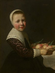 Portrait of a Girl with Peaches. Creator: Aelbert Cuyp.