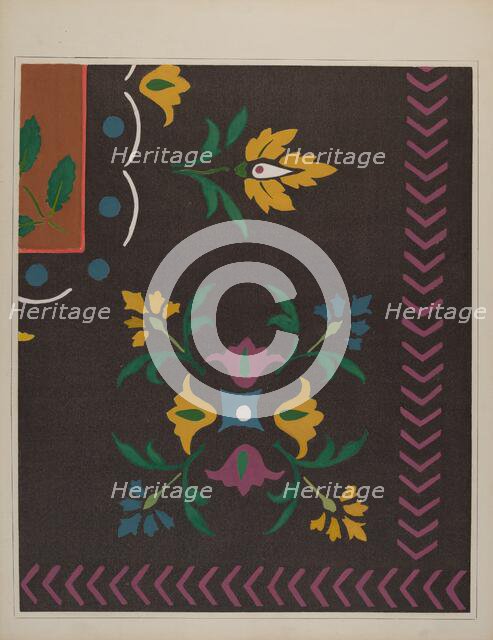 Stencilled Floor, c. 1938. Creator: Edward DiGennero.