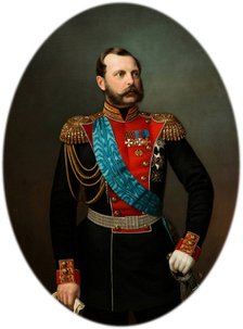 Portrait of Emperor Alexander II (1818-1881), 1860s. Artist: Tyurin, Ivan Alexeevich (1824-1904)