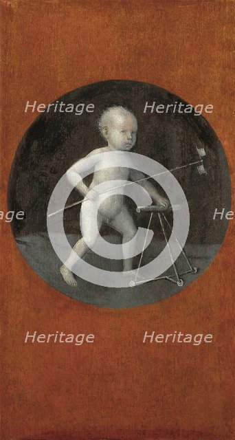 Child with Pinwheel and Toddler Chair. (Reverse of Christ Carrying the Cross), c. 1490.