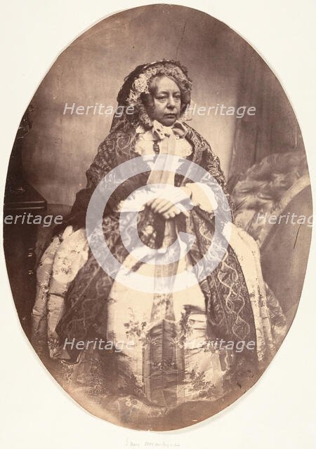 [Elderly Lady Sitting], 1854-56. Creator: Louis-Pierre-Théophile Dubois de Nehaut.