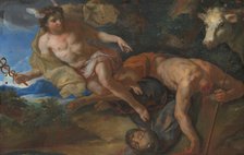 Mercury rescues the disguised Io after beheading Argus, c. 1690/95. Creator: Johann Michael Rottmayr.