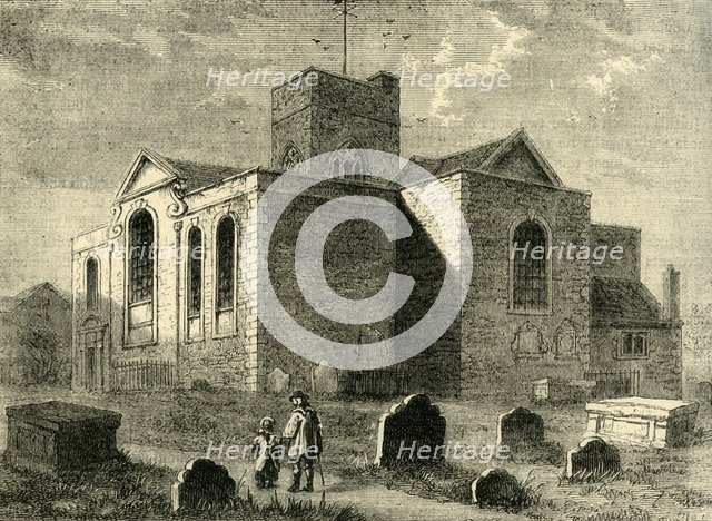 'St. Nicholas' Church, Deptford', (c1878). Creator: Unknown.