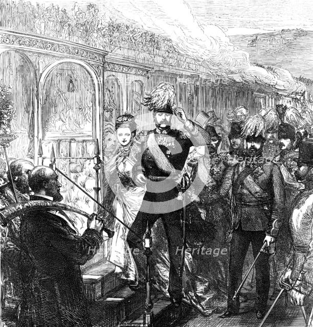 The Emperor of Russia leaving Dover, 1874. Creator: Unknown.