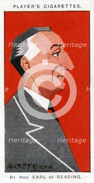 Rufus Isaacs, 1st Marquess of Reading, Lord Chief Justice and diplomat, 1926.Artist: Alick P F Ritchie