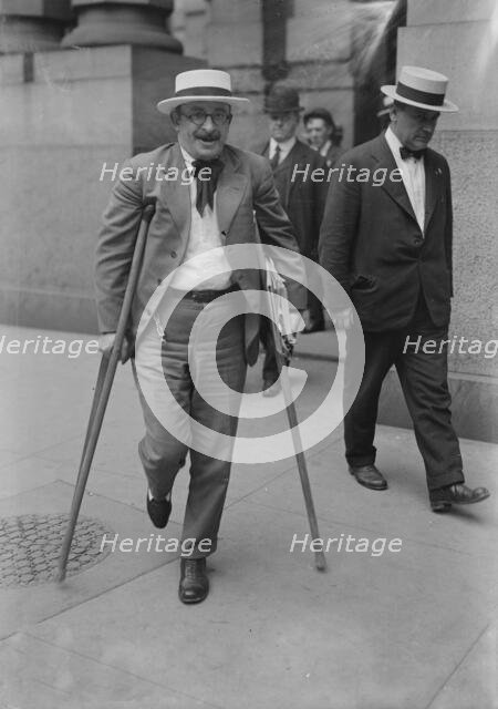 Alex. Berkman [on crutches], 1917. Creator: Bain News Service.
