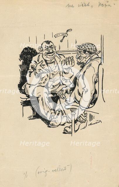 Satirical Drawing for a Magazine II., 1901/2000. Creator: Andrej Kovacik.