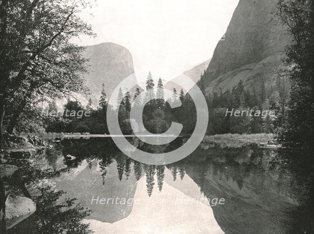 The Mirror Lake, Yosemite Valley, USA, 1895.  Creator: Unknown.