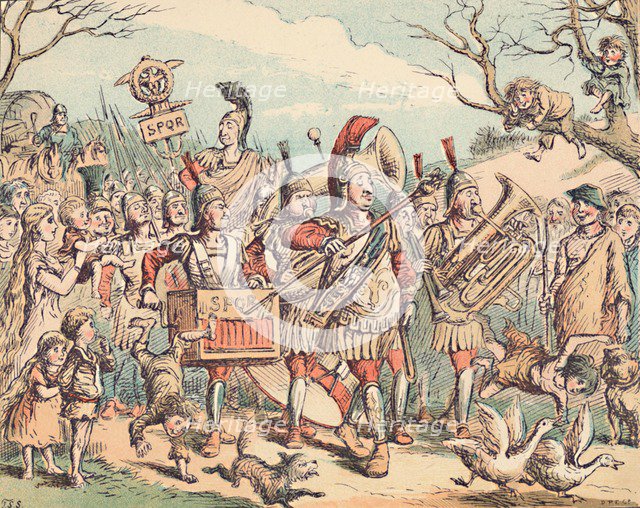 'The Romans in Britain', c1884. Artist: Thomas Strong Seccombe.