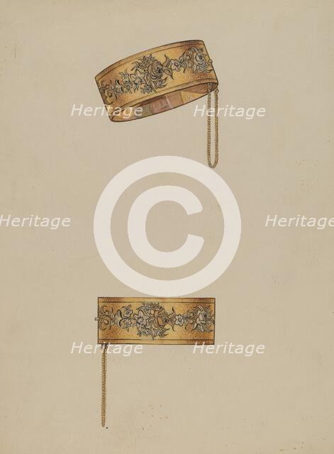 Bracelets, c. 1936. Creator: Bertha Semple.