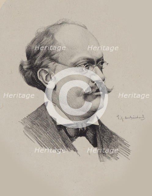 Portrait of the Composer Charles Lecocq (1832-1918). Creator: Archainbaud, P. G. (active End of 19th cen.).