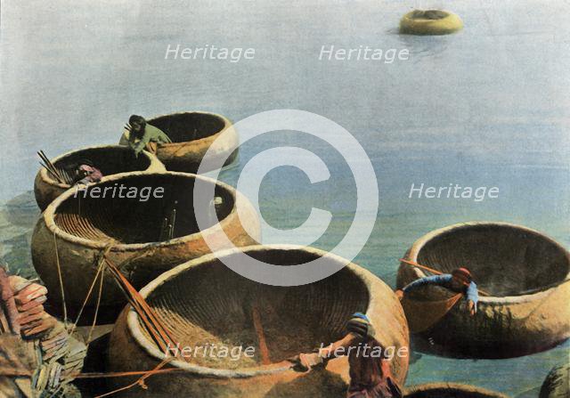 'Kouffehs Sur L'Euphrate', (Kuphars on the Euphrates), 1900. Creator: Unknown.