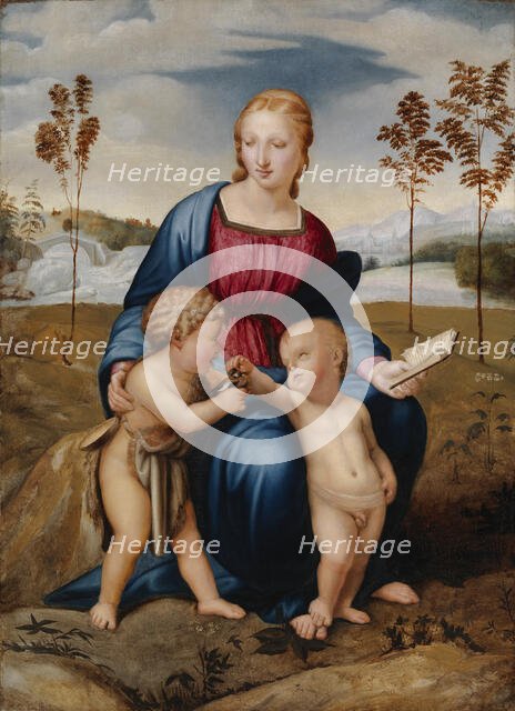 Madonna del Cardellino, copy after Raphael (Raffaello Sanzio), 1840-1884. Creator: Carl Peter Mazer.