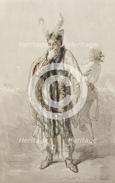 Actors, 1855-1857. Creator: Paul Gavarni.