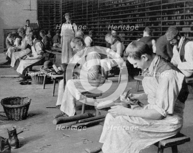 Cobbling, Earlswood Asylum, Reigate, 1904. Artist: Unknown