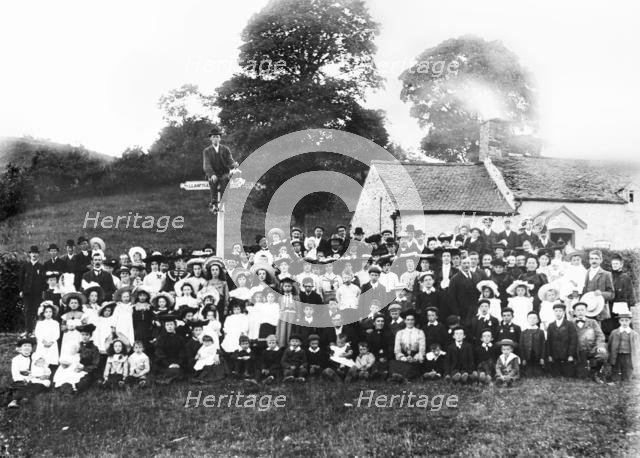 Sunday School Tea Party in Llanfyllin, Montgomeryshire. c.1910.  Creator: Unknown.