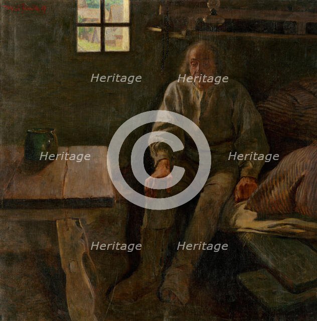 Illness, 1907. Creator: Milos Slovák.