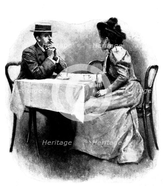 Eve's Ransom..."Something has been proposed to me," said Hilliard, 1895. Creator: George Meisenbach.