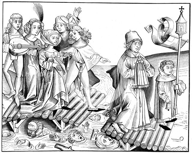 Le passage du viatique, 1493 (1849).Artist: Pierre Wolgmuth