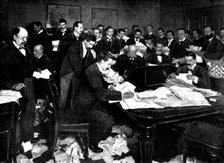 The Manager's Office, National Bank of Scotland, 1898. Creator: Reinhold Thiele.