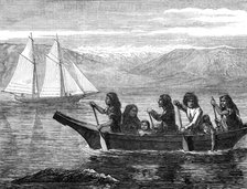 Native canoe, off the coast of British Columbia, 1872. Creator: Unknown.