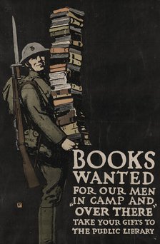 Books Wanted for Our Men in Camp and Over There..., [Recto], 1918. Creator: Charles Buckles Falls.