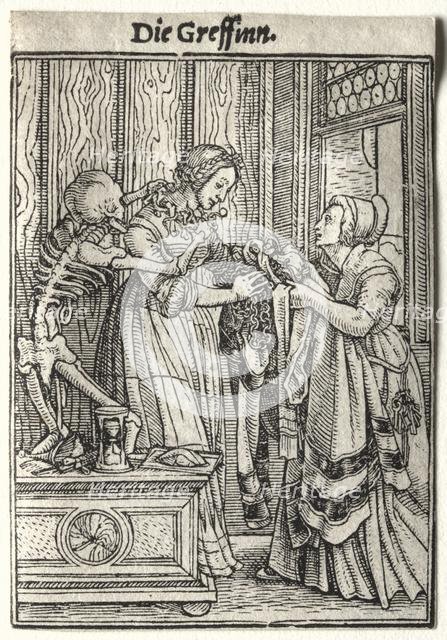 Dance of Death: The Countess. Creator: Hans Holbein (German, 1497/98-1543).