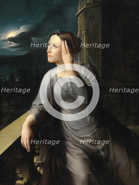 Looking into the distance, First quarter of 19th cen.. Creator: Wach, Karl Wilhelm (1787-1845).