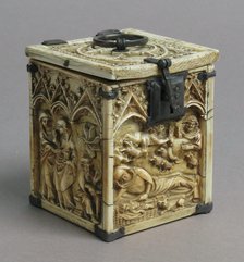 Box with Scenes from the Infancy of Christ, French, 14th century. Creator: Unknown.
