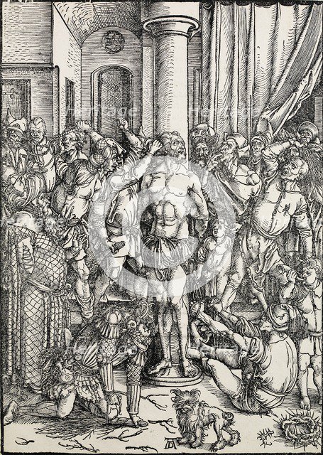The flagellation, c1496/97. Artist: Albrecht Durer.