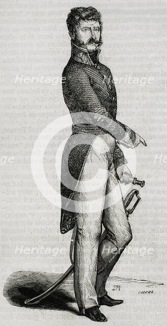 Juan Martín Díez, known as El Empecinado, (Castrillo de Duero, 1775-Roa, 1825), Leader..., 1853. Creator: Ildefonso Cibera.