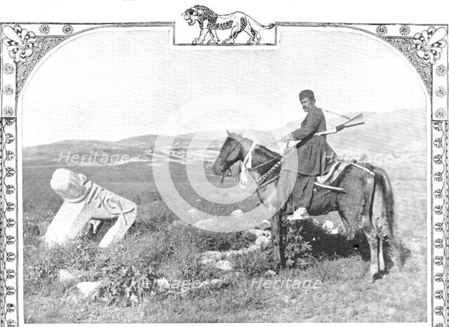 Threateners of Teheran: men who may capture the Shah - a mounted Bakhtiari, 1909. Creator: Unknown.