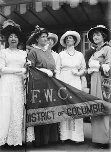 Federation of Women's Clubs, D.C. Leaders of Delegation To White House..., 1914. Creator: Harris & Ewing.