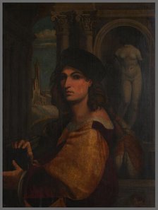 Portrait of the artist, copy after self-portrait of Domenico Capriolo. Creator: Unknown.