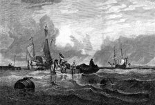 "Passage Boat on the Scheldt", from the picture by C. Stanfield in the Sheepshanks Collection, 1880. Creator: Unknown.
